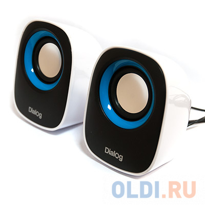 

Колонки Dialog Colibri AC-06UP BLACK-WHITE - 2.0, 6W RMS, черно-белые, питание от USB