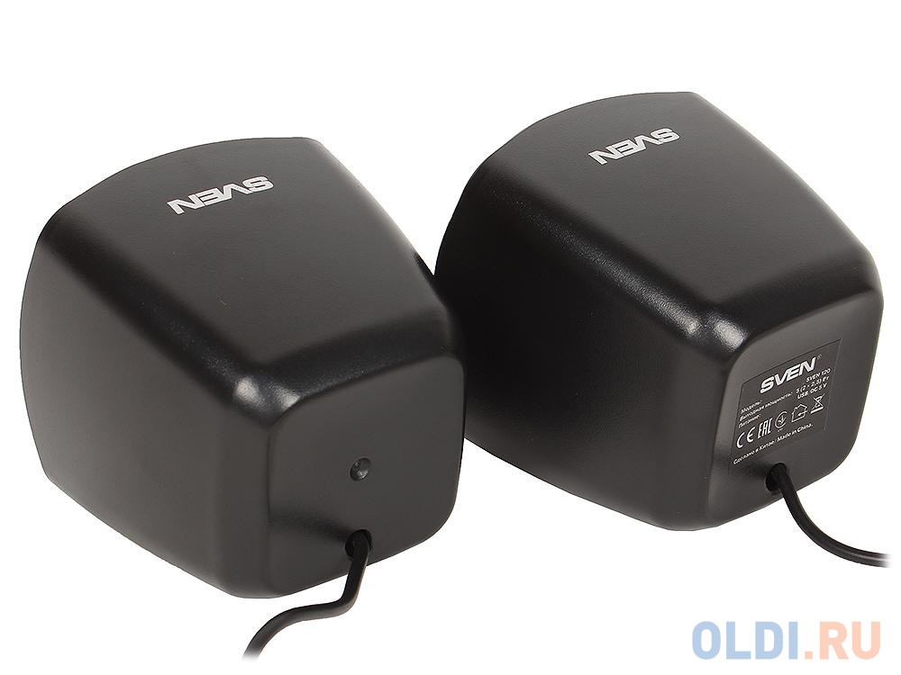 Колонки Sven 120 Black USB, 2.0, мощность 2x2,5 Вт(RMS) фото
