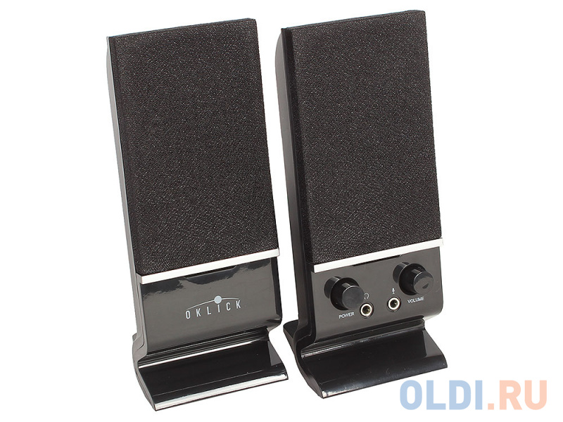 

Колонки Oklick OK-115U 2.0 black 6W портативные