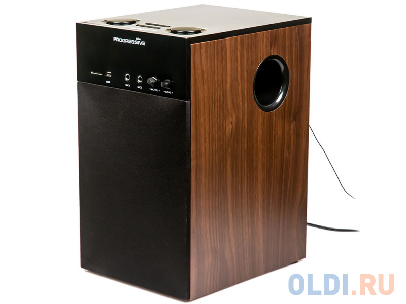 

Колонки Dialog Progressive AP-250 BROWN 2.1, 50W+2*15W RMS, Караоке, Bluetooth, FM+USB+SD, Опт.вх.