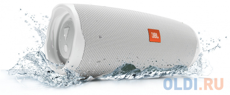 

Колонки JBL Charge 4 JBLCHARGE4WHT,белый (30 Вт,Bluetooth, mini Jack, USB,7500mAh