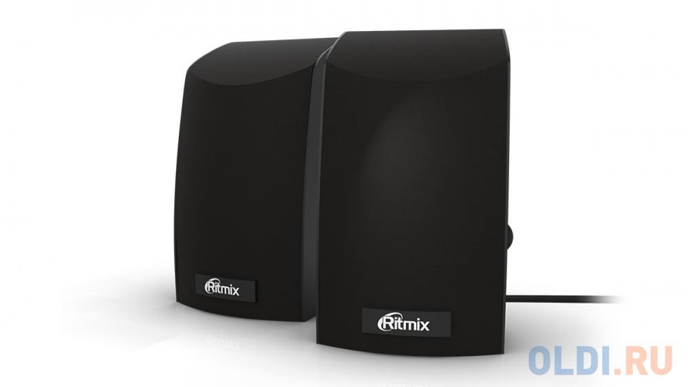 Колонки RITMIX SP-2045 2.0 Black 2x3 Вт, 90-20000 Гц, mini Jack, USB 80000690 - фото 1
