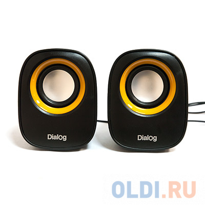 Колонки Dialog Colibri AC-06UP BLACK - 2.0, 6W RMS, черные, питание от USB от OLDI