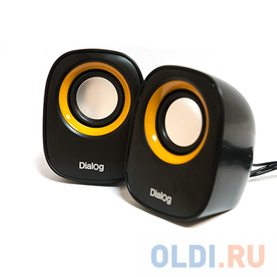 Колонки Dialog Colibri AC-06UP BLACK - 2.0, 6W RMS, черные, питание от USB от OLDI
