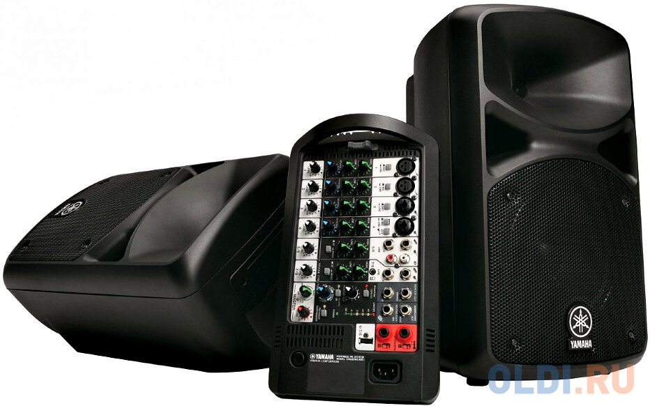 

Система звукоусиления Yamaha [STAGEPAS600BT2M] портативная, 680 Вт, 2 х 10"+1.4", 10-канальный микшер (4 моно/линейных входа + 6 моно/3 стерео линейных входа), Входы Hi-Z (с высоким сопротивлением), Bluetooth, 2 проводных микрофона в комплекте