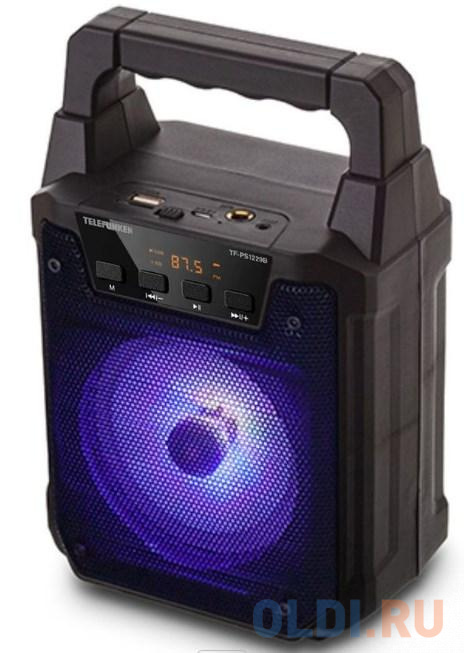 Колонка порт. Telefunken TF-PS1229B черный 8W 1.0 BT/3.5Jack/USB 1200mAh (TF-PS1229B(ЧЕРНЫЙ)) Колонка порт. Telefunken TF-PS1229B черный 8W 1.0 BT/3.5Jack/USB 1200mAh (TF-PS1229B(ЧЕРНЫЙ)) фото