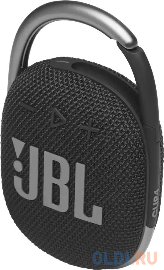 Колонка портативная JBL Clip 4 1.0 (моно-колонка) Черный колонка портативная 1 0 моно колонка jbl charge 5 серый