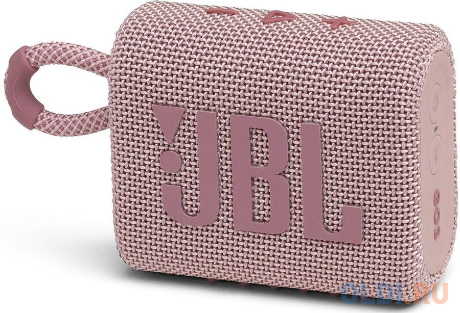 Колонка портативная JBL Go 3 1.0 (моно-колонка) Розовый JBLGO3PINK - фото 2