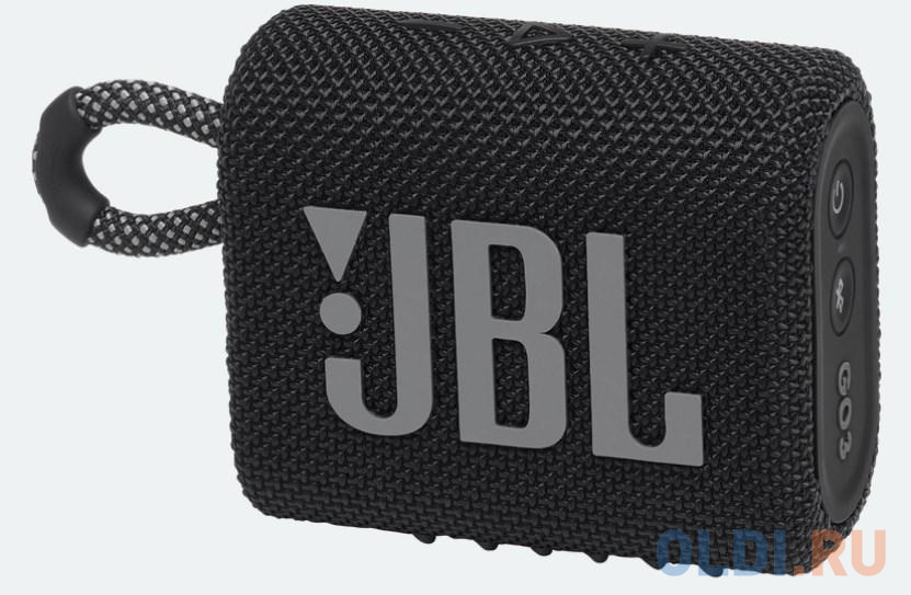 Колонка портативная 1.0 (моно-колонка) JBL GO 3 Черный колонка портативная 1 0 моно колонка jbl charge 5 синий