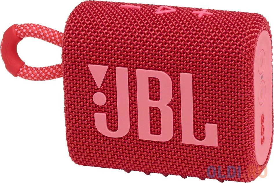 Портативная акустическая система JBL GO 3 red (JBLGO3RED) - фото 1