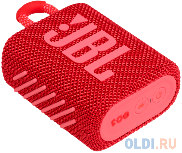Портативная акустическая система JBL GO 3 red (JBLGO3RED) - фото 2