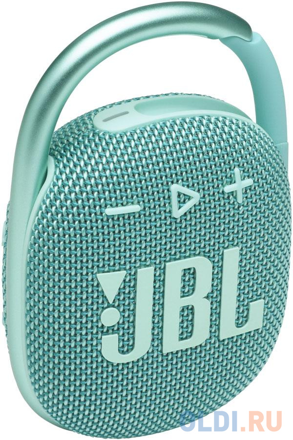 Колонка портативная JBL CLIP 4 1.0 (моно-колонка) Бирюзовый JBLCLIP4TEAL, цвет бирюзовая, размер 8.6 x 13.5 x 4.6 см - фото 2