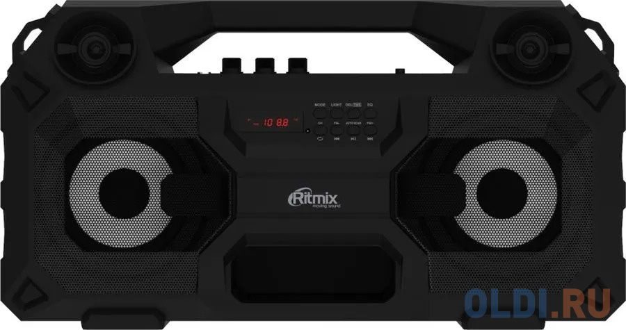 RITMIX SP-690B black {Jack 6.3 мм c функцией ЭХО, дисплей: LED, эквалайзер, RGB-подсветка, до 8 часов, 2000 мАч, 7.4 В, microUSB DC 5В 2A, 46 ? 24.3 ? фото