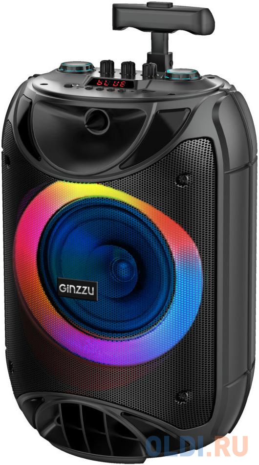 Ginzzu GM-223 {(V5.0), 40Вт, 150Гц- 18кГц, USB-flash, microSD-card, FM-радио, пульт ДУ,  батарея 3,6В/3600мАч, эквалайзер} - фото 2