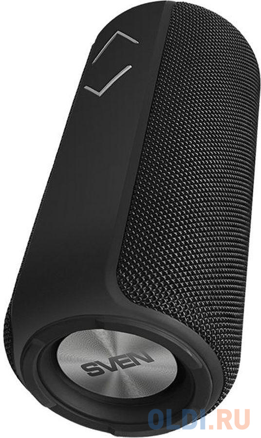 Мобильные колонки SVEN PS-275 2.0 чёрные (IPx5, 2x6W, USB, Bluetooth, micro SD, FM, подсветка, 2400 мA) фото