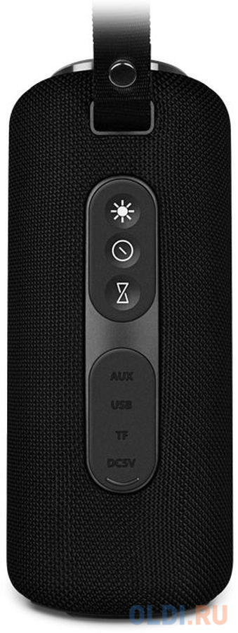 Мобильные колонки SVEN PS-275 2.0 чёрные (IPx5, 2x6W, USB, Bluetooth, micro SD, FM, подсветка, 2400 мA) фото