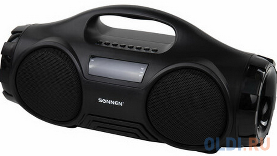 Колонка портативная SONNEN B332, 16 Вт, Bluetooth, FM-тюнер, microSD, MP3-плеер, черная, 513480 mi колонка портативная mi bluetooth compact speaker 2 mdz 28 di qbh4141eu