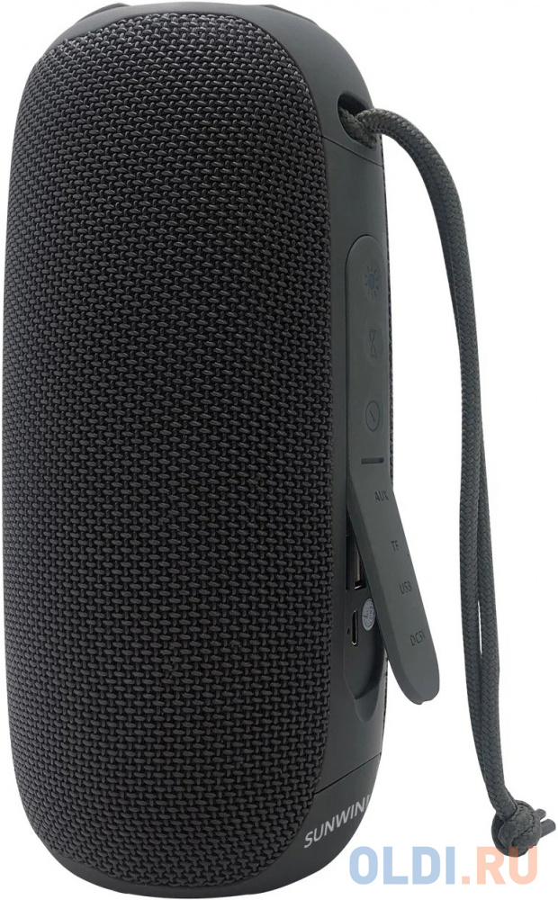 Колонка порт. SunWind SW-PS106 черный 10W 1.0 BT/3.5Jack/USB 10м 2400mAh фото