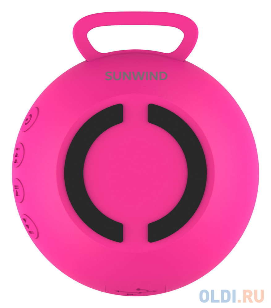 Колонка портативная 1.0 (моно-колонка) SunWind SW-PS103 R Розовый беспроводная музыкальная портативная колонка camping world