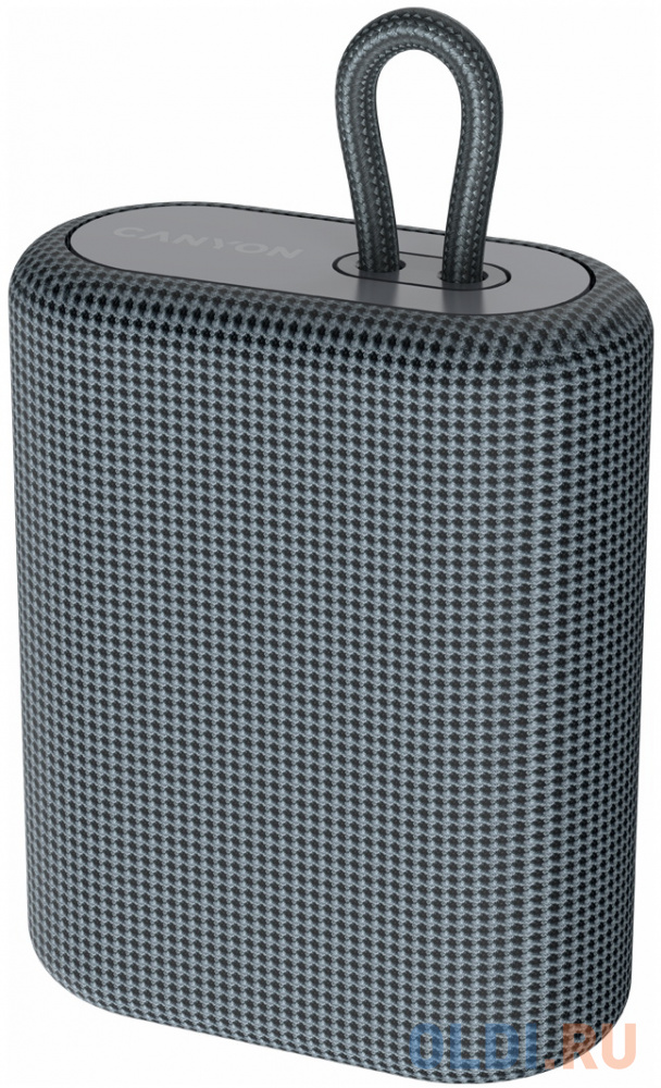 Canyon BSP-4 Bluetooth Speaker, BT V5.0, BLUETRUM AB5365A, TF card support, Type-C USB port, 1200mAh polymer battery, Dark grey, cable length 0.42m, 1
