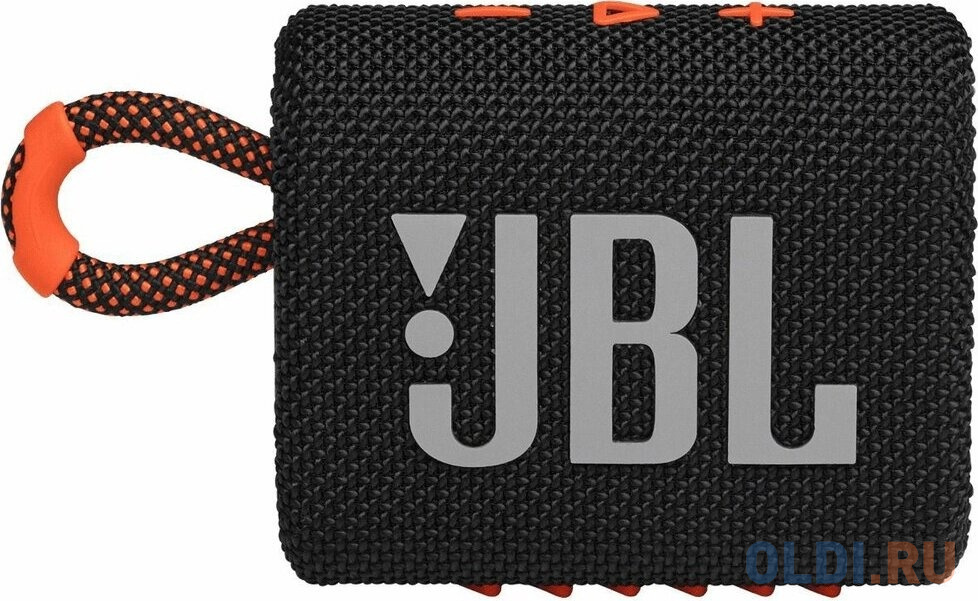 Акустическая система 1.0 BLUETOOTH GO 3 BLACK/ORANGE JBL JBLGO3BLKO - фото 7