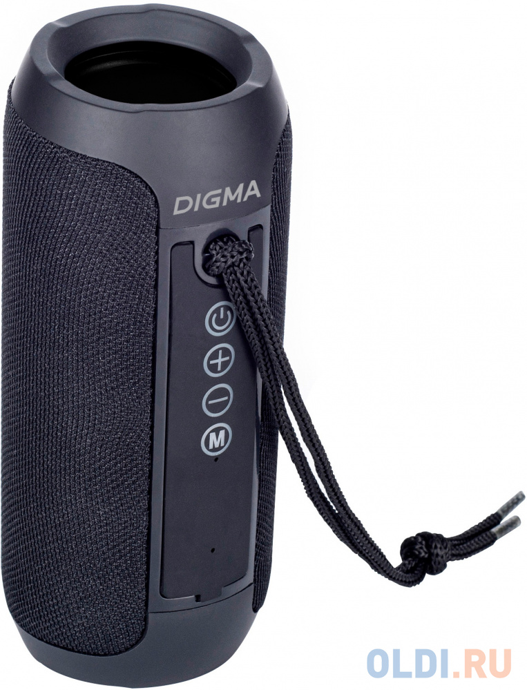 Колонка портативная Digma D-PS1510, 10Вт, черный
