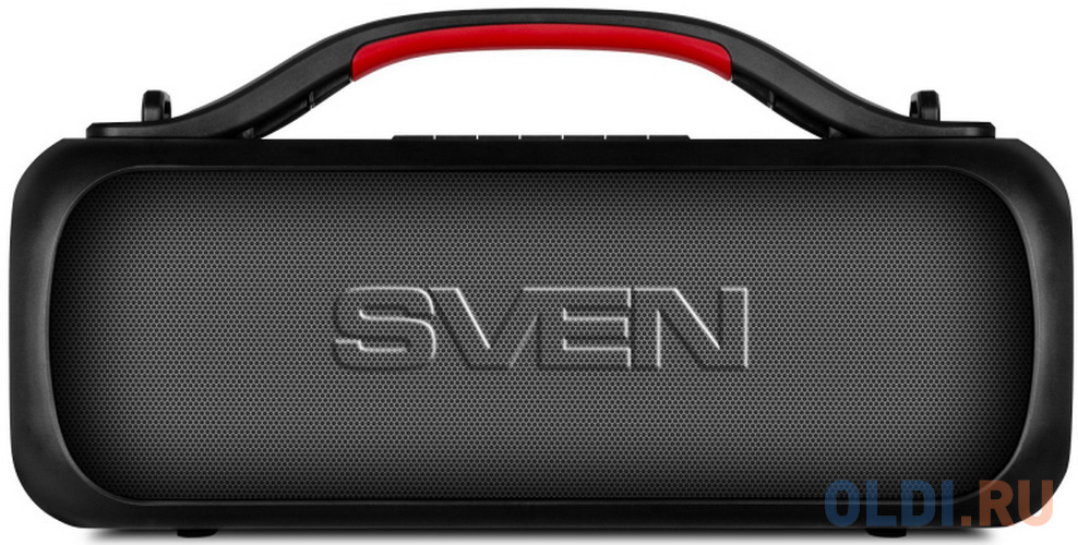Мобильные колонки SVEN PS-360 2.0 чёрные (2x12W, IPx5, RGB подсветка, USB, SB Type-C, Bluetooth, FM-радио, jack in, 3000 мAч) SV-021740 - фото 7