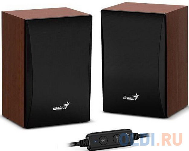 Колонки 2.0 Genius SP-HF380BT Коричневый, размер 15.7х10.5х9 см - фото 5