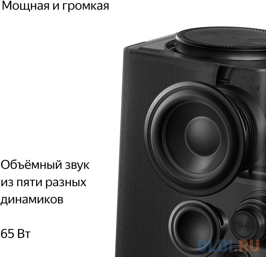 Колонка портативная 1.0 (моно-колонка) Yandex Zigbee Черный фото