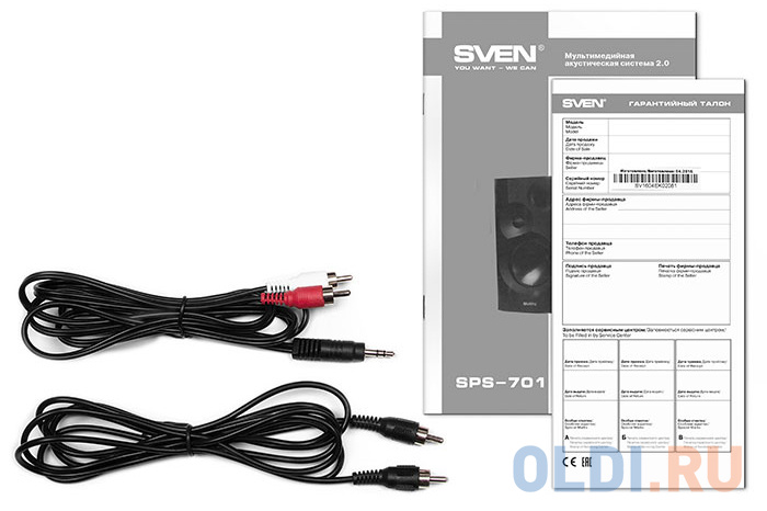 Sven SPS-701 Black (40W, BT) - фото 3