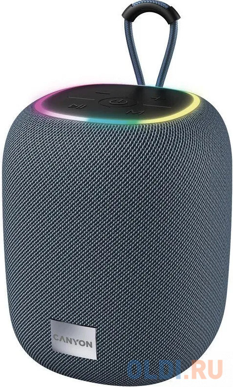 

CANYON BSP-8, Bluetooth Speaker, BT V5.2, BLUETRUM AB5362B, TF card support, Type-C USB port, 1800mAh polymer battery, Max Power 10W, Grey, cable leng