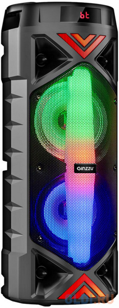 

Ginzzu GM-236, с функцией BLUETOOTH (V5.0), 2х25Вт, 150Гц- 18кГц, аудиоплеер USB-flash, microSD-card, FM-радио, пульт ДУ,