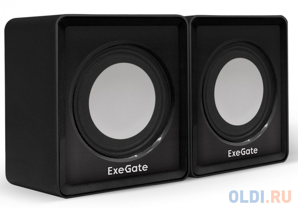 Exegate EX287057RUS Акустическая система 2.0 ExeGate Disco 140 Black (питание USB, 2х3Вт (6Вт RMS), 100-20000Гц, черный)