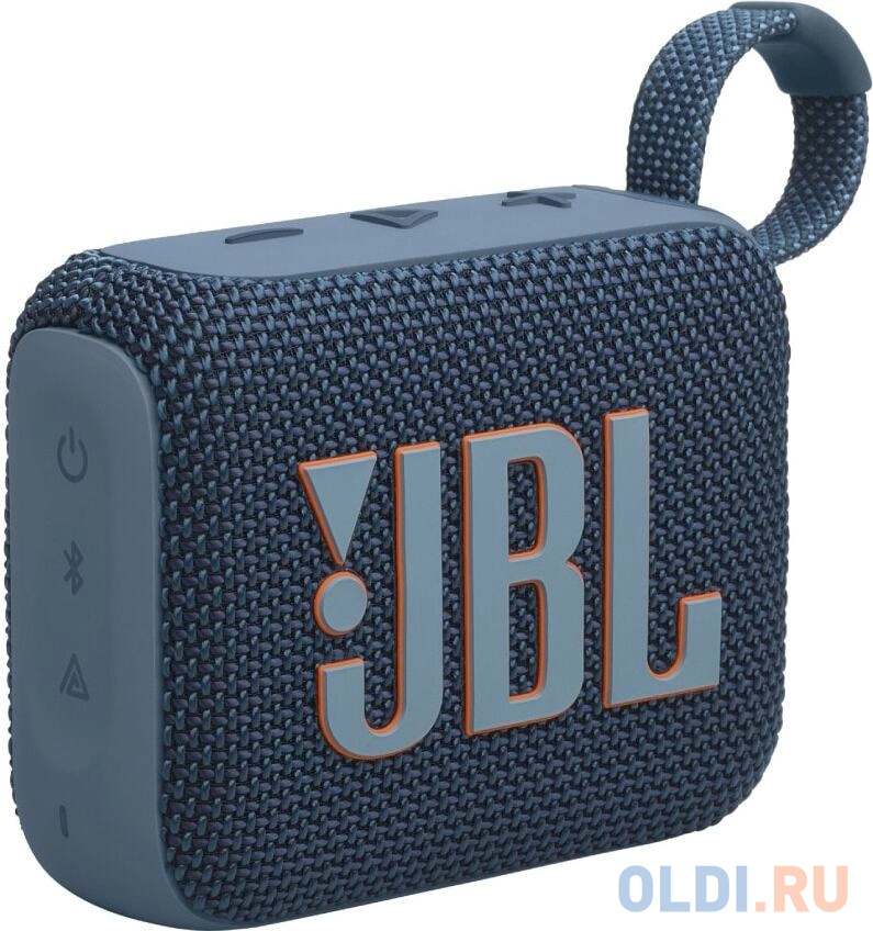 

Колонка портативная JBL GO 4 Blue [4.2 Вт, Bluetooth 5.3, Время работы - 7 ч.]