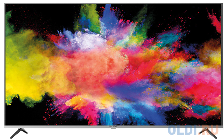 

Телевизор LED Hyundai 65" H-LED65EU7003 стальной/Ultra HD/60Hz/DVB-T2/DVB-C/DVB-S2/USB/WiFi/Smart TV (RUS)