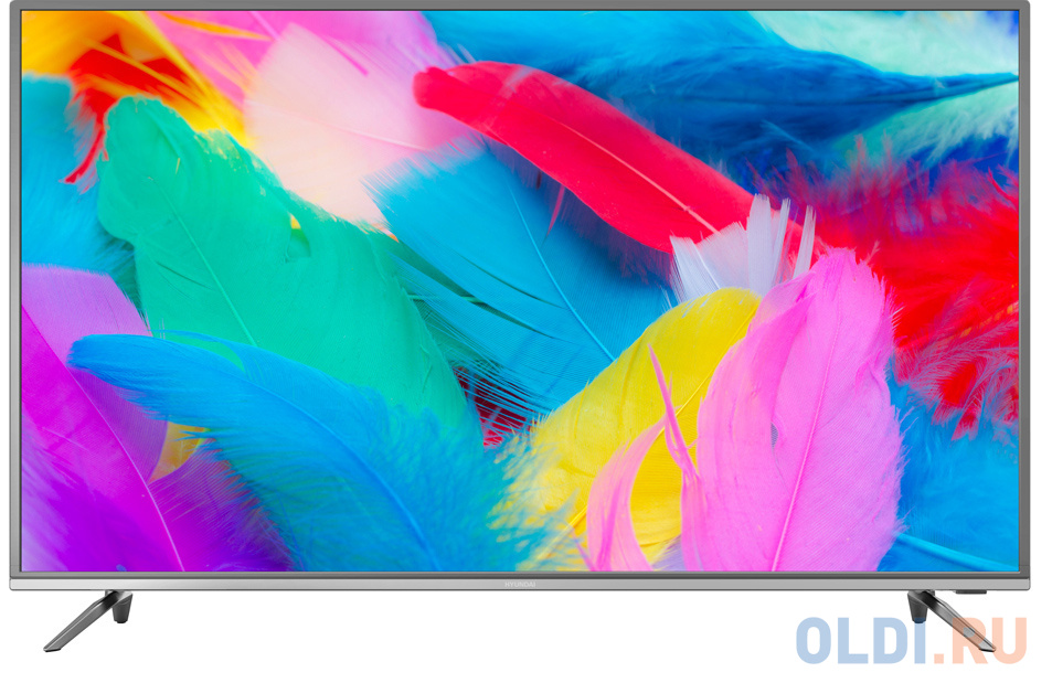 

Телевизор LED 50" Hyundai H-LED50EU7001 стальной 3840x2160 60 Гц Wi-Fi Smart TV VGA S/PDIF RJ-45