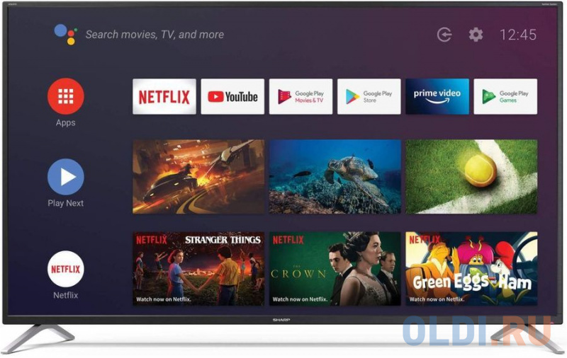 

Телевизор LED 50" Sharp 50BL5EA черный 3840x2160 50 Гц Wi-Fi Smart TV RJ-45