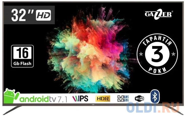 

Телевизор Gazer TV32-HS2G 32" Full HD