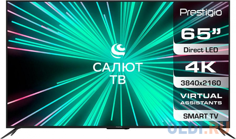 

Телевизор Prestigio PTV65SS07X_CIS_BK 65" LED 4K Ultra HD, Черный