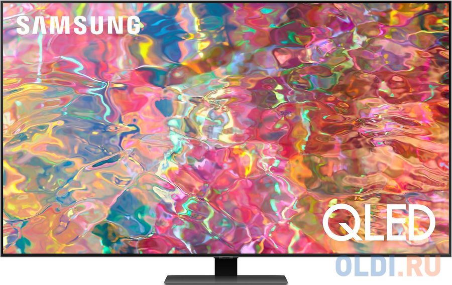 Телевизор 55" Samsung QE55Q80BAUXCE черный 3840x2160 120 Гц Smart TV Wi-Fi 2 х HDMI RJ-45 4 х HDMI