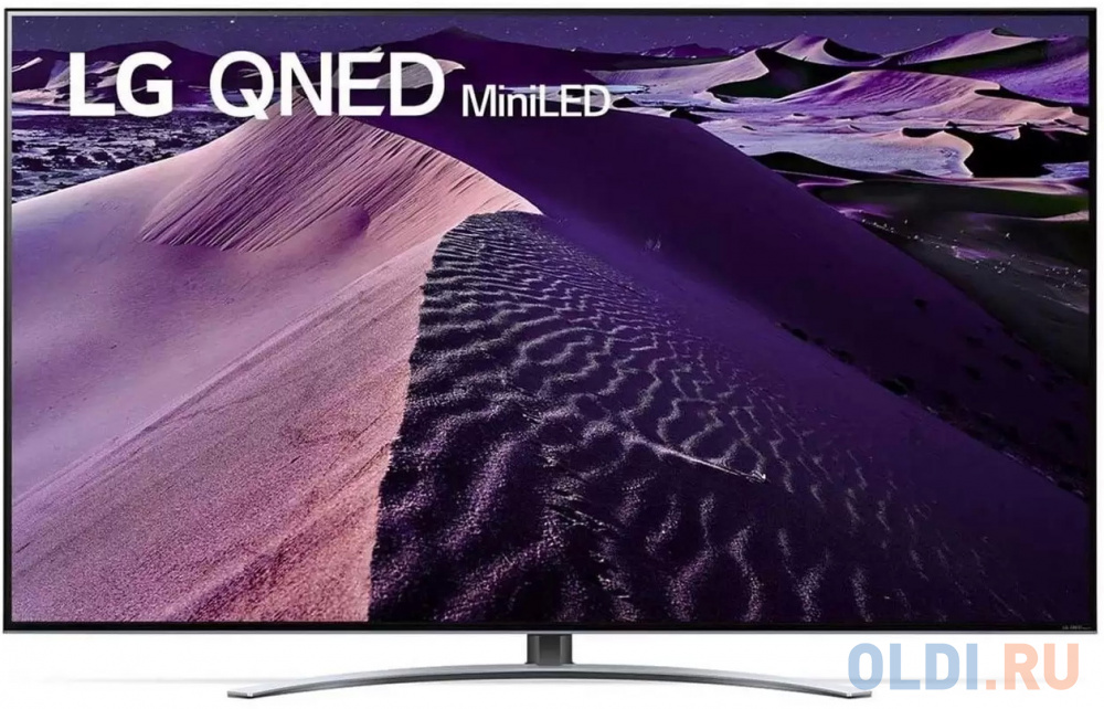 

Телевизор Mini LED 86" LG 86QNED876QB серебристый 3840x2160 120 Гц Wi-Fi Smart TV 4 х HDMI 2 х USB RJ-45 Bluetooth