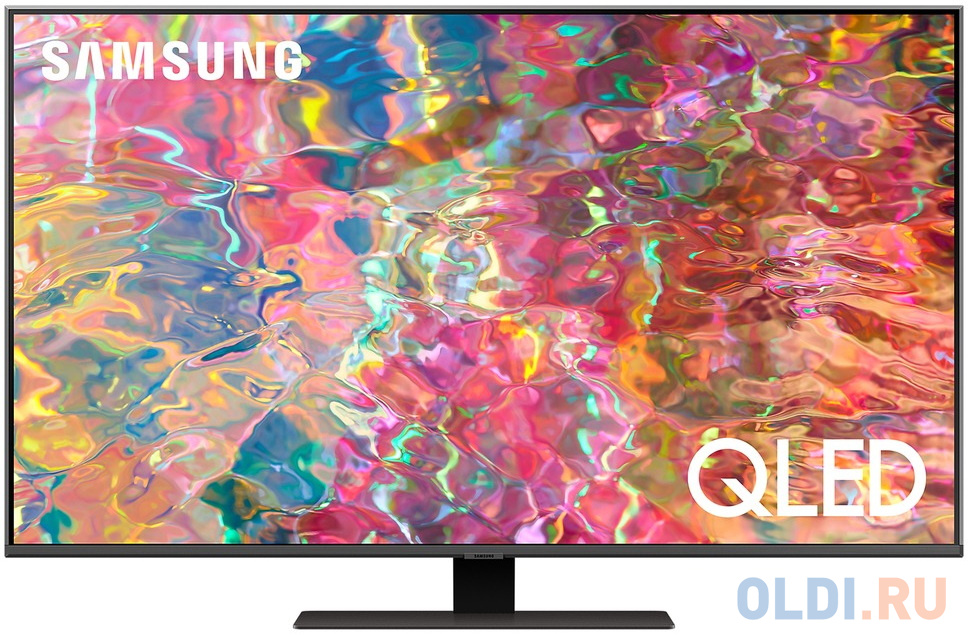 Телевизор 50" Samsung QE50Q80BAUXCE серебристый 3840x2160 50 Гц Wi-Fi Smart TV 4 х HDMI 2 х USB RJ-45 Bluetooth