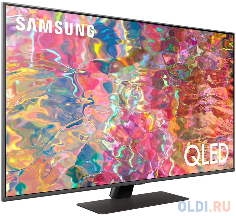 Телевизор 50" Samsung QE50Q80BAUXCE серебристый 3840x2160 50 Гц Wi-Fi Smart TV 4 х HDMI 2 х USB RJ-45 Bluetooth фото