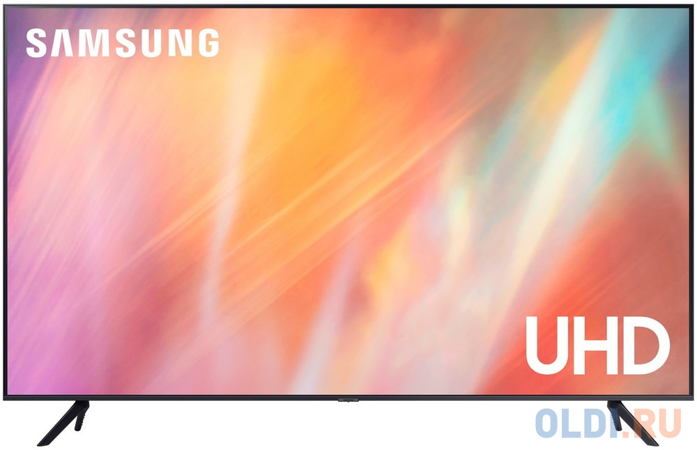 Телевизор 85" Samsung UE85AU7100UXCE серый 3840x2160 60 Гц Smart TV Wi-Fi USB 3 х HDMI RJ-45 Bluetooth