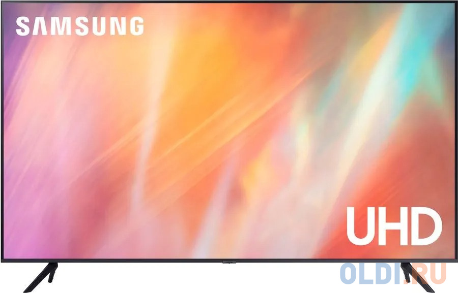 Телевизор 75" Samsung UE75AU7100UXCE титан 3840x2160 60 Гц Smart TV Wi-Fi USB 3 х HDMI RJ-45 Bluetooth, цвет titanium, размер 400 x 400 мм - фото 1