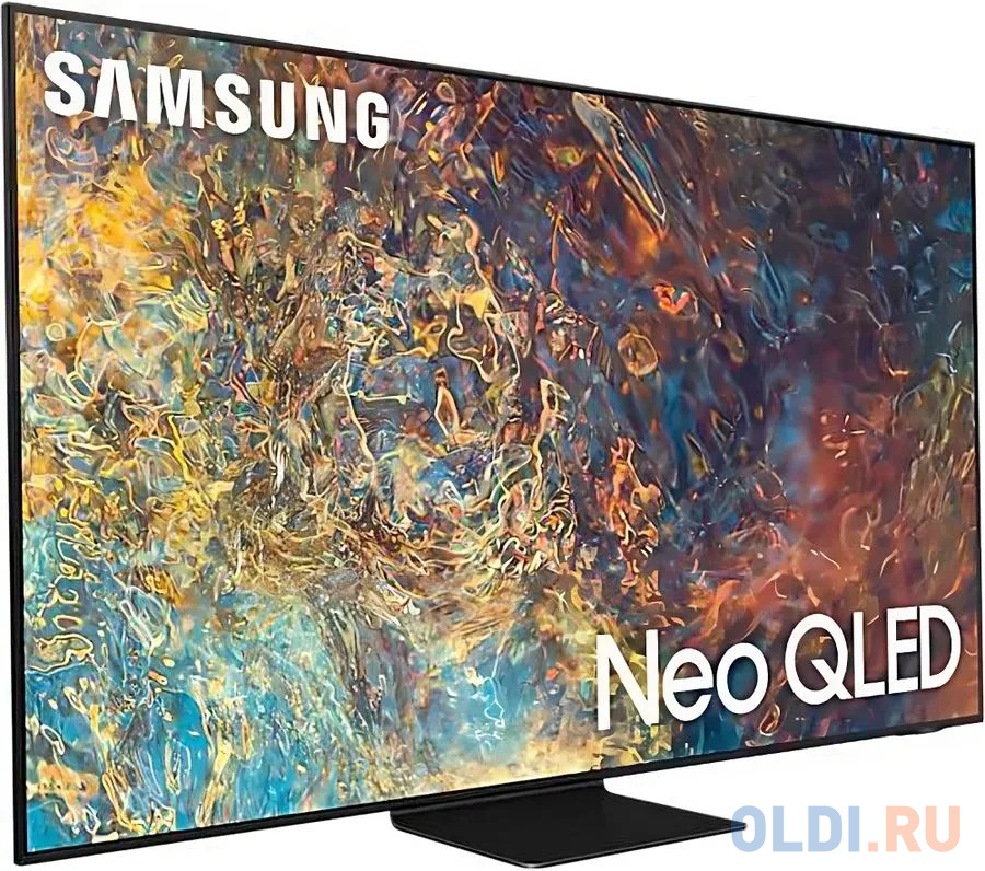 Телевизор Mini LED 85" Samsung QE85QN90BAUXCE черный 3840x2160 120 Гц Smart TV Wi-Fi 3 х HDMI 2 х USB RJ-45 Bluetooth фото