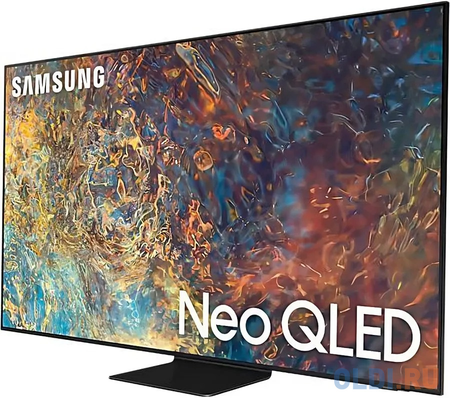 Телевизор Mini LED 85" Samsung QE85QN90BAUXCE черный 3840x2160 120 Гц Smart TV Wi-Fi 3 х HDMI 2 х USB RJ-45 Bluetooth фото