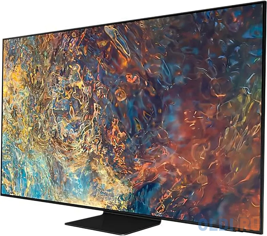 Телевизор Mini LED 85" Samsung QE85QN90BAUXCE черный 3840x2160 120 Гц Smart TV Wi-Fi 3 х HDMI 2 х USB RJ-45 Bluetooth фото
