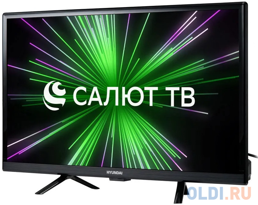 Телевизор LED 24" Hyundai H-LED24BS5001 черный 1366x768 60 Гц Smart TV Wi-Fi 2 х HDMI 2 х USB RJ-45 Bluetooth фото