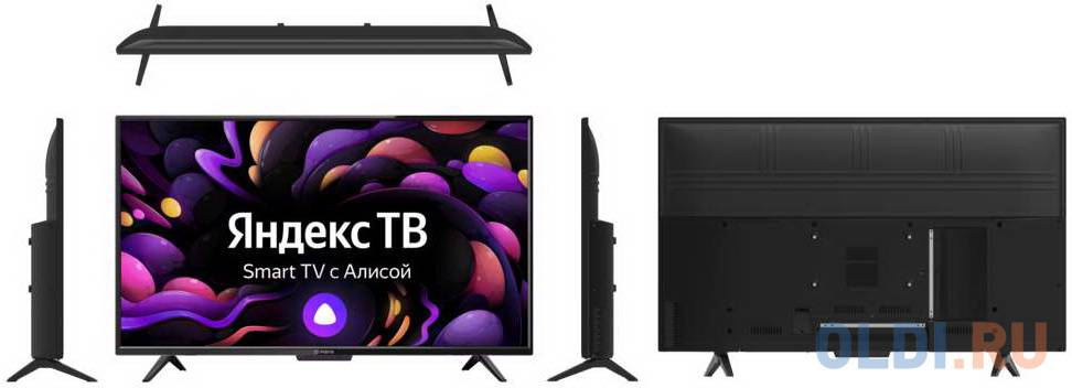 IRBIS 39H1 YDX 121BS2, 39",1366x768, 16:9,Tuner (DVB-T2/DVB-S2/DVB-C/PAL/SECAM),Android 9.0 Pie, Yandex,1GB/8GB,Wi-Fi, Input (AV RCA, USB, HDMI, фото